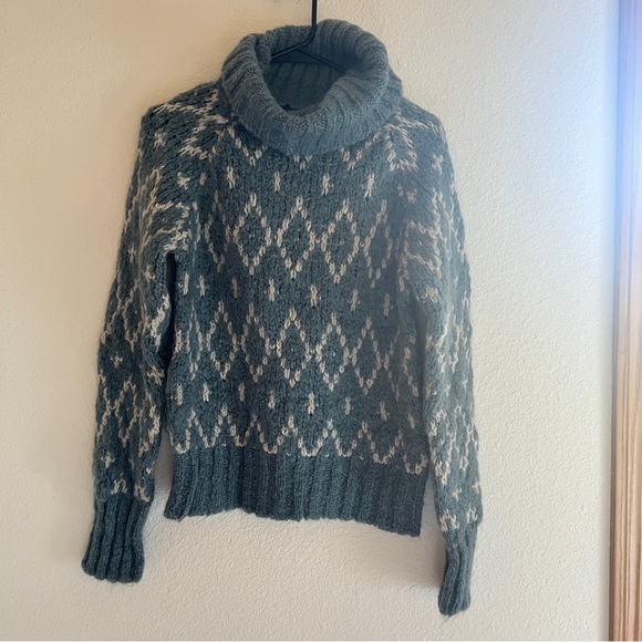 Weekend Max Mara Chunky Wool Mohair Turtleneck Sweater M